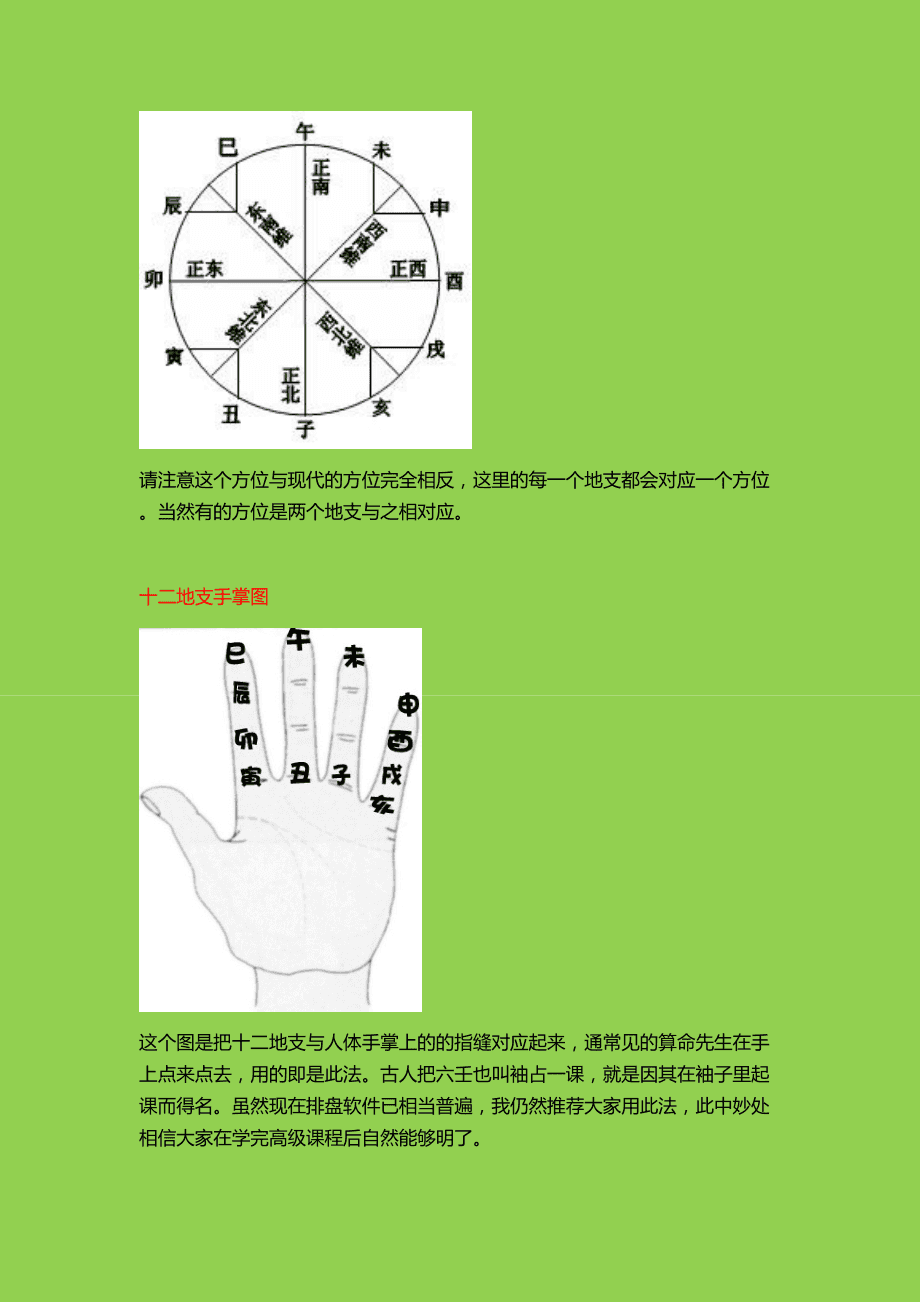 大六壬教学，以及小六壬初学入门对应的知识点！