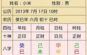 梅花易测八字(四柱排盘预测)